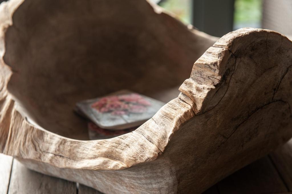 Prachtige Chalet Wabi Sabi Aan Het Water! Geel Bagian luar foto